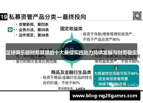 足球俱乐部财务管理的十大最佳实践助力持续发展与财务稳定