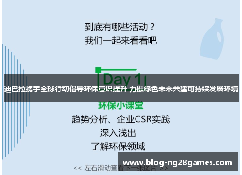 迪巴拉携手全球行动倡导环保意识提升 力挺绿色未来共建可持续发展环境